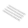 Cadena de cola de acero inoxidable para exportación transfronteriza, cadena de extensión de 0,6 x 4 x 5 mm, cadena de cola de 3 a 10 cm, accesorios de joyería DIY.