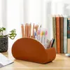 Organizador de Escritorio con Control Remoto de Cuero PU con 5 Compartimentos