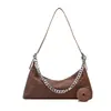 Moda casual simple bolso pequeño portátil con cadena y relieve de diamante para mujer 2023 estilo coreano nicho bolso cuadrado pequeño bandolera
