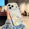 Design de animal com bolinhas, adequado para capa de celular Apple 17, iPhone 16 Pro Max, estilo cartoon, 15 Plus, modelo novo, 14, cobertura total, 13