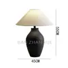 Ornamento estilo japonês vaso de cerâmica luminária de mesa para sala de estar em estilo silencioso Modelo Chinês Quarto de Hotel Hostel Quarto de designer Luminária de cabeceira