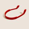 Amazon transfronterizo color silicona ancho plano doble agujero soporte para gafas deportivas niños antideslizante silicona cuerda para gafas