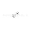 Moda Clip para Oreja Labio Uña Hombre y Mujer Corea del Sur Celebridad Cibernética Temperamento Rayas Amor Temperamento de Gama Alta Hebilla de Oreja Pendientes Labio