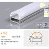 Luz Linear LED Calha de Alumínio Embutida no Teto Calha Luz em U Sobreposta Liga de Alumínio Luz com Ranhura para Cartão Perfil de Alumínio para Luz Linear