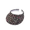 Chapéu Viseira Floral de Verão para Mulheres, Tendência Bordado Jacquard para Viagem ao Ar Livre Proteção Solar Boné de Basebol Venda por Atacado Personalizada