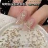 Arte de uñas pequeño con pedrería de mariposa, circón triangular marquise de fondo plano, popular arte de uñas de mariposa DIY, accesorios brillantes para uñas