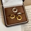 Pendientes de Zirconio Trenzado Cepillado para Mujer, Diseño Sencillo y Elegante, Pequeños y Delicados, Únicos y a la Moda, Pendientes Modernos y Versátiles