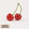 Modelo de Fruta Cereja de Espuma Simulada, Decoração de Fruta Falsa para Casa, Decoração de Loja, Adereços de Estúdio