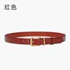 Cinto Feminino de Couro Genuíno, Moderno e Versátil para Jeans, Cinto Retrô Estilo Coreano, Artigos de Couro de Guangzhou, Exclusivamente para Vendas Transfronteiriças