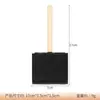 Pincel Esponja con Mango de Madera Pincel Esponja para Pintar 5 Pinceles Esponja de Pintura Graffiti DIY Individual Negro para Niños