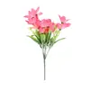 Flores de Lirio Simuladas con un Toque de Alta Gama, Decoración del Hogar Realista, Flores Artificiales para Mesa de Comedor, Dormitorio, Sala de Estar, Ramo al por Mayor