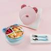 Fabricante Acero Inoxidable 316 Plato de Cena Compartimentado para Bebé Vajilla para Bebé Tazón de Comida Aislado Rellenable con Agua Plato de Cena con Ventosa