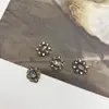 Accesorios de Joyería Barroca con Pedrería Retro Parche de Aleación con Pedrería de Flor de Disco de Alta Calidad Accesorios para el Cabello Hechos a Mano Suministros DIY para Ropa