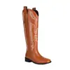 Nuevas botas Martin bordadas botas altas de caballero tacón alto grueso botas de moda 40-43 talla grande botas de comercio exterior