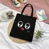 Bolso de Hombro de Lona Impresa Transfronterizo, Bolsa de Compras de Gran Capacidad, Bolso de Mano para Estudiantes, Se Puede Imprimir con Logo
