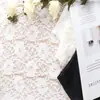 Fábrica Yuchang directo tela de encaje alta calidad encaje elástico hilos