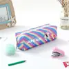 Grupo de Chicas Cazadoras Transfronterizas En Stock Estuche Arcoíris Brillante Estuche Brillante Papelería para Estudiantes Almacenamiento Bolsita para Lápices