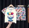 Pijamas de Verano para Niños al por Mayor Trajes de Manga Corta y Shorts para Niños Mayores Dibujos Animados Lindos Ropa de Casa para Bebés Niñas