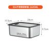 Caja Crisper de Acero Inoxidable 304 con Tapa de Vidrio Visible, Caja Selladora con Agujero Transpirable, Lonchera de Gran Capacidad, Múltiples Especificaciones, Apta para Microondas