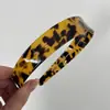 Diadema de Acetato Marrón Estilo Coreano con Estampado de Leopardo para Mujer 2025 Nuevo Versátil de Moda Alta para Salidas Diarias