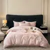 Juego de cama de lujo y elegante de cuatro piezas 100% algodón de fibra larga de Xinjiang, hecho completamente de algodón puro, con diseños florales y bordados de alta gama, adecuado para madres y bebés