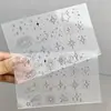 57 adesivos de transferência ocos preto e branco estilo ins minimalista de alta qualidade com desenho de linha simples para copos de água e computadores