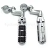 Venta al por mayor Juego completo de reposapiés plegables para pasajero de aleación de aluminio ajustables para motocicleta 32 mm