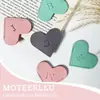 Marcador de Libro Creativo de Cuero en Forma de Corazón con Iniciales, Lindo Marcador de Esquina de Libro
