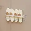Estante de almacenamiento magnético para entrada y pasillo, almacenamiento detrás de la puerta, perchero para paraguas, perchero para abrigos, gancho para llaves y bolsas, colgador de pared para pantuflas