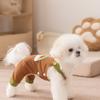 Roupas para Cães Pequenos Outono e Inverno Veludo Cotelê Patch Arco-Íris Roupa de Quatro Patas Forrada com Lã Quente para Cães Pequenos e Médios Roupas para Pets