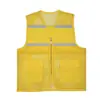 Chaleco Reflectante Transpirable de Malla Grande Ropa de Trabajo para Voluntarios para Actividades Grupales Corporativas con Impresión de Logo