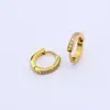 Exquisitos Aretes Pequeños Redondos Fragantes para Mujer con Incrustaciones de Diamantes CNC de Alto Nivel Unilateral de Diamante Lujo Accesible Aretes de Acero de Titanio Aretes