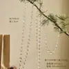 Decoración Navideña Colgante de Nuevo Producto Transfronterizo Perla de Hielo Gota de Agua Cadena Colgante Copo de Nieve Transparente Colgante Acrílico