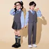 Ropa para Reunión Deportiva de Estudiantes de Primaria, Ropa Estilo Universitario para Hermanos y Hermanas, Conjunto de Ropa para Grupo de Porristas Infantiles y Actuación Coral en Escenario
