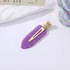 Pinza de Acetato Rosa con Purpurina, Pinza para el Cabello Girly de Acrílico Sin Marcas, Pinza Recta para Flecos y Cabello Suelto