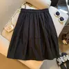 Saia Evasê Rodada Clássica Retrô com Bolinhas para Mulheres, Novo Estilo de Verão, Cintura Alta, Doce e Solta, Saia Guarda-Chuva Linha A para Figuras Baixinhas