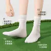 Calcetines Finos de Malla de Verano, Calcetines de Algodón Puro Transpirables para Mujer, Estilo Ballet, Adecuados para Zapatos Birkenstock, Calcetines de Media Pantorrilla, Ajuste Holgado que No Aprieta las Piernas