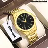 Nuevo conjunto transfronterizo de reloj y accesorio para hombre, reloj de pulsera real de diamante de alta gama para negocios, reloj de cuarzo de moda de lujo ligero