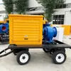 Camión Bomba de Control de Inundaciones de Alto Flujo Absorbente de Agua Móvil Personalizado Dragón Bomba Diésel Autocebante Antiasientos para Drenaje Antinundaciones Municipal