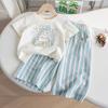 Conjunto de Ropa para Niña: Conjunto de Verano de Dos Piezas: Vestido con Chaleco y Tirantes, Nuevo Estilo 2026 para Niñas Pequeñas, Ropa Infantil con Estilo