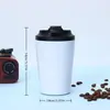 Taza de Café de Aspecto Elegante con Escala, Taza Termo Sencilla, Taza Compacta Portátil de Acero Inoxidable 304, Taza para Coche