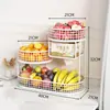 Bandeja de frutas criativa, cesta de frutas para sala de estar, expositor de lanches e frutas secas para mesa, mesa de centro, mesa de jantar, prateleira de armazenamento multicamadas