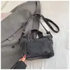 Moda Coreana Ins Diseño de Nicho Bolso de Mezclilla Lavado Verano 2026 Nuevo Estilo Bolso de Hombro de Color Sólido Simple