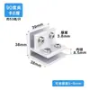 Soporte de estante de vidrio sin perforación aleación de aluminio reforzada conector de vitrina de vidrio tarjeta de panel sándwich de azulejo cerámico soporte comercial