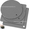Base de silicona aislante del calor para ollas, impermeable a altas temperaturas, a prueba de aceite para cuencos y platos, sentido avanzado, encimera de cocina, base antideslizante para ollas de arena