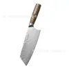 Faca de chef em aço Damasco mais vendida internacionalmente, faca de cozinha afiada para uso doméstico, faca Santoku, em estoque para atacado