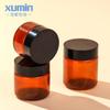 Material de Embalaje Personalizado Frasco de Boca Ancha 60ml Botella Marrón para Crema 100ml Botella Negra Brillante para Crema 120g Tarro de PET para Mascarilla Facial