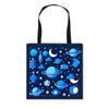 Bolsa de Compras para Niños Nuevo Planeta Espacial Creativa Moda Tendencia Cool Gran Capacidad Portátil Tote Caliente para Estudiantes de Primaria