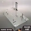 Chasis de Escritorio con Fuente de Alimentación Montada en la Parte Superior Placa Acrílica Transparente Abierta Matx Itx Soporte Simple para Placa Base DIY X99