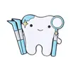 Broche Metálico de Personal Médico de Dibujos Animados Transfronterizo Divertido Diente Pin de Personal Médico Insignia Conmemorativa para Dentista Estudiante de Medicina